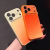 Applicable To iPhone17PROMAX Mobile Phone Case Gradual Change Color Glass Large Window Apple 16/15 All-inclusive Anti-drop Hard