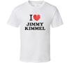 Jimmy Kimmel I Love Heart Comedian Comedy Worn Look Cool Fan T Shirt