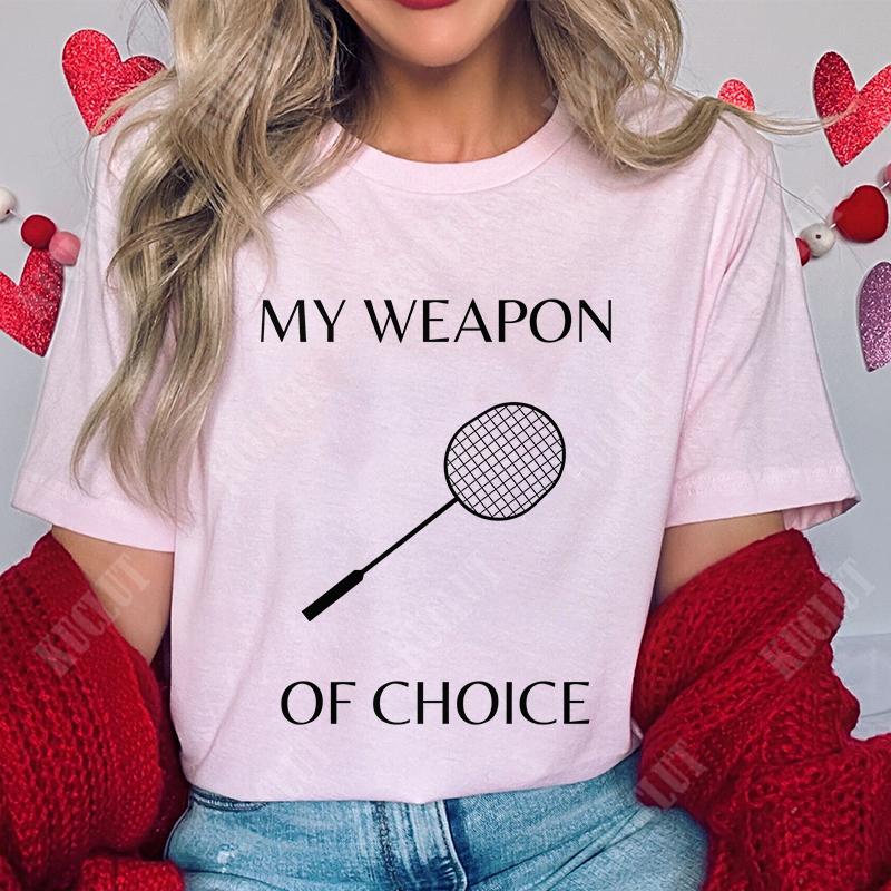 T Shirt for Women Unisex Funny Badminton Player TShirt Casual Short Sleeve O Neck Tshirts Badminton Team Tee Unisex Streetwear