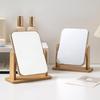 1 Stück Holz Schminkspiegel Klar Persönlicher Gebrauch Ständer Winkelverstellbar Make-up Basis Schreibtisch