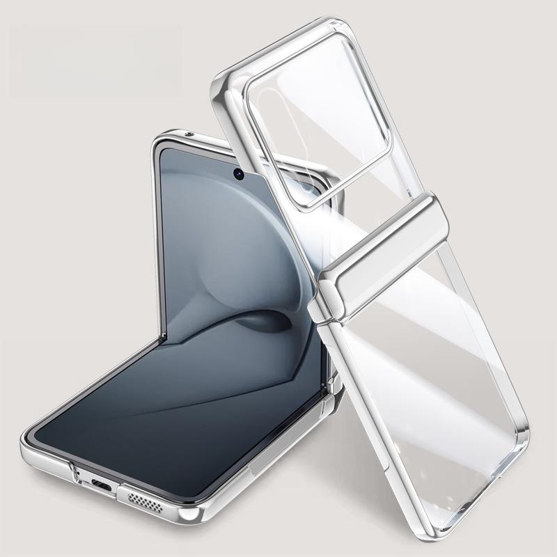 Anwendbar auf Huawei Nova Flip Handyhülle Folie Integriertes Scharnier Rundumschutz Business Anti-Fall Nova Flip Transparent Damen