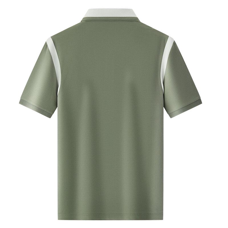 FIRS Men's 80-Count Cotton Blend Contrast Zip Polo Shirt