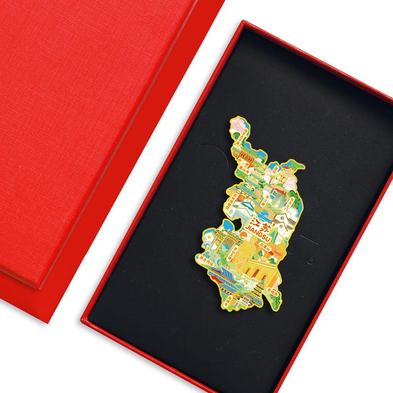 Jiangsu Reisesouvenir USB: Suzhou Museum, Pingjiang Road, Konfuziustempel, Huaguo-Berg Metall Kühlschrankmagnet