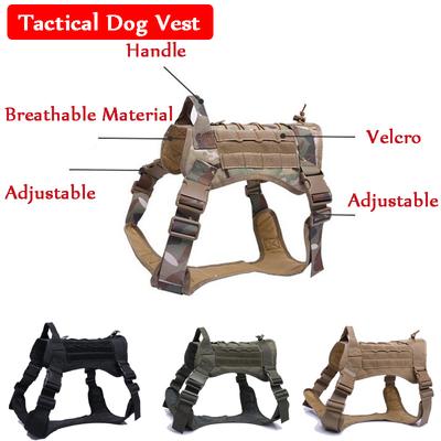 Ropa de Perro Hot Dog+chaleco táctico para Perro+ropa para Perro impermeable Camuflaje para Exteriores Ropa para Perro Grande