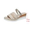 Summer New Wedge Heel Platform Women's Shoes Large Size with Casual Wedge Heel Slippers