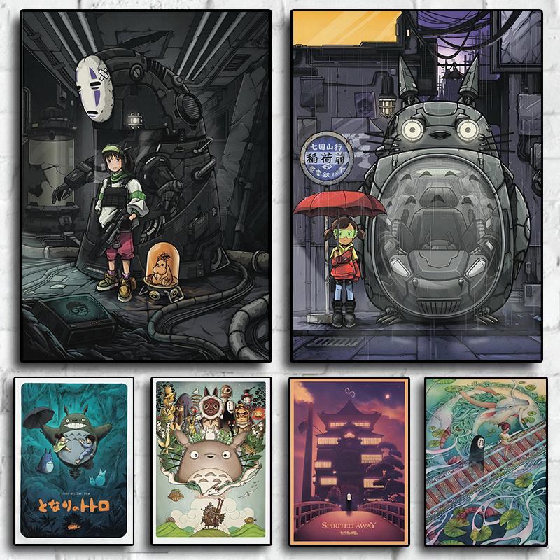 

Скандинавское настенное искусство, Японское аниме, Современная печать, Хаяо Миядзаки, Персонаж аниме, Кот-дракон, Тысяча и тысяча ищет украшения для дома