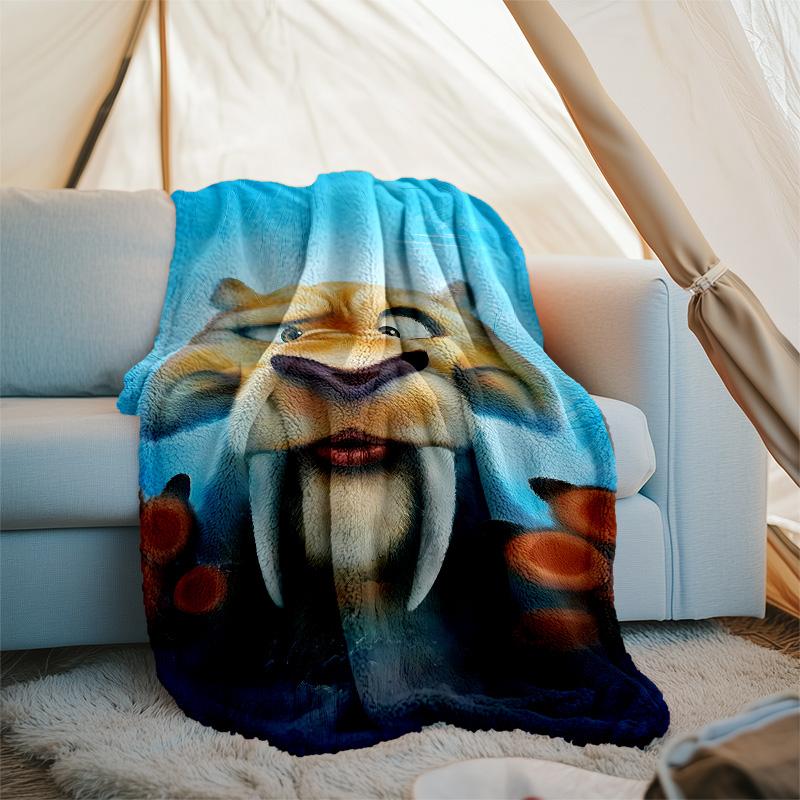 Ice Age Continental Drift1 printed throw blanket—lightweight,soft,warm;versatile blanket for all seasons—perfect as &air-conditioning throw,nap blanke