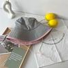 Korean Internet Celebrity Strap Bucket Hat Female Face Small Versatile Basin Hat Summer Outdoor Sunshade Sun Protection Hat Quick Drying Thin