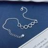 Sterling Silver Infinity Symbol Bracelet with Zircon - Elegant European & American Style for Women