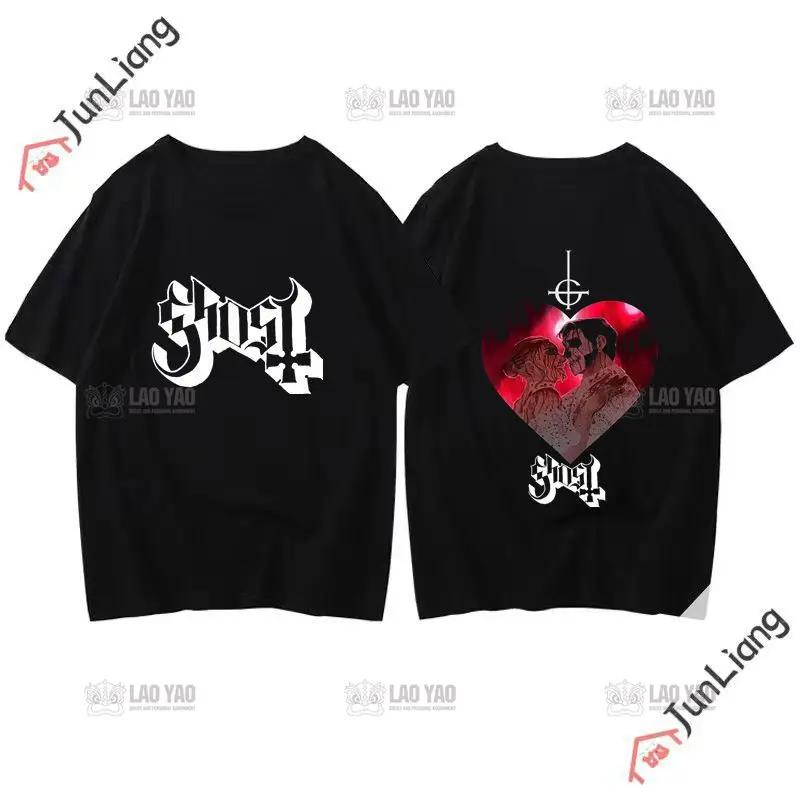 Ghost Band T-shirt Unisex's Hip Hop Graphic T-shirt Short Sleeve Casual O-neck T-shirt Band Fan T-shirt for Both Unisex and Unisex