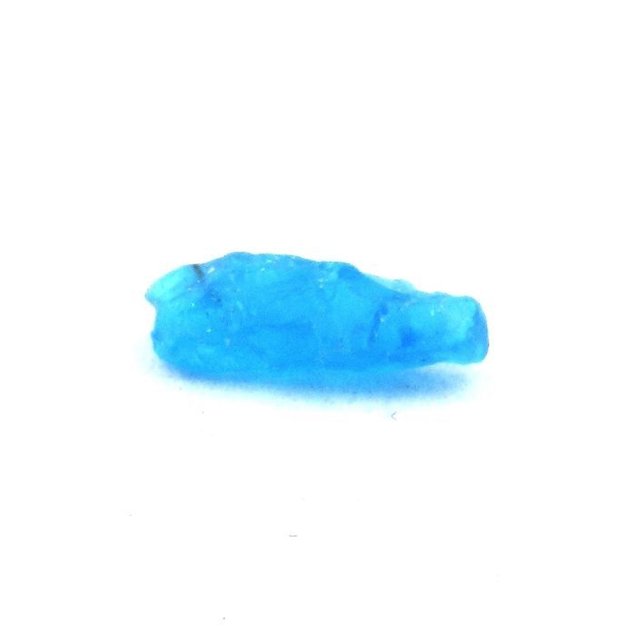 Pierres et Minéraux. Apatite bleu neon. 1.00 ct. Betroka, Anosy, Madagascar.