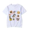 Kätzchen Avatar Bluse Damen T-Shirt Weiblich Y2k Kleidung Mädchen Kawaii Oberteile Haustier Druck Streetwear Niedliche Katze Grafik Kleidung