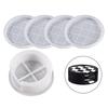 1/5x Coaster Resin Casting Moulds Round Octagon Epoxy Casting Mould Resin Tray Coaster Mould Kit DIY Craft Home Ornament
