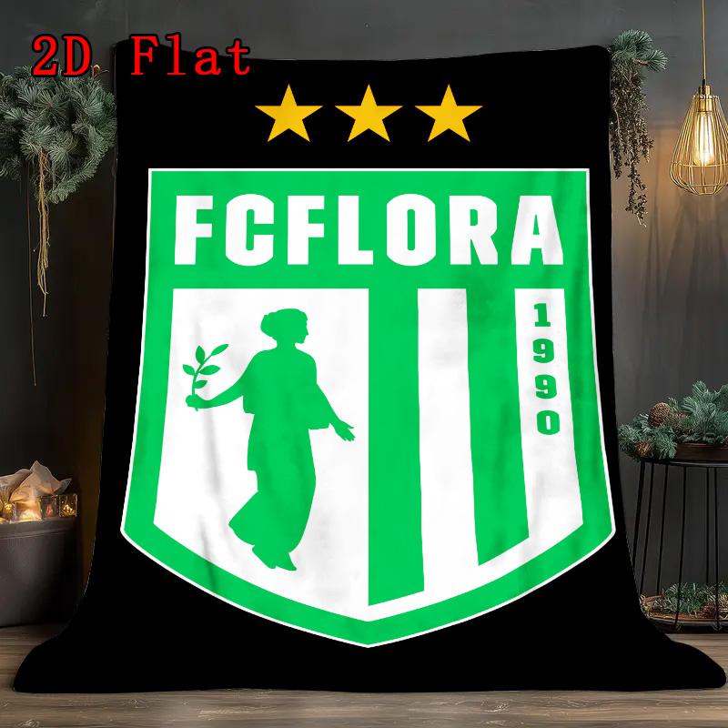 Flora Tallinn 2D Flat Pattern Flannel Blanket, High quality All Seasons, Home Decor, Warmth and Comfort, Perfect for Christmas Gifts.