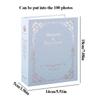 Album foto bronzat de 6 inchi Capacitate mare de stocare a 100 de fotografii Memorie Fotografii Carti de stocare Cutie cu fotografii Rama album foto pentru copii