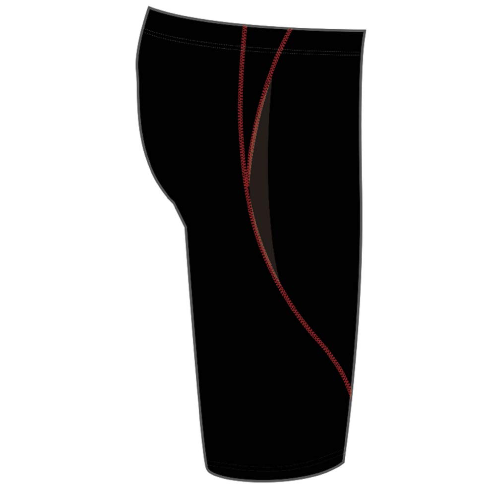 MIZUNO Fitness Half Spats Small Men's Swimsuit, (Inseam 26cm/3D Cups), N2JB0117, Color Black, Size