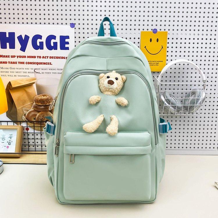 Schoolbag Korean version of female cute versatile schoolbag primary school students 3rd to 6th grade junior high school students college students