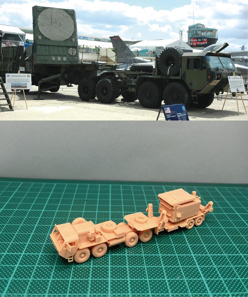 Kamiya Model USA Patriot Air Defense Missile Radar Resin Kit 1/144 MIM-104F (PAC-3)