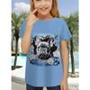 Summer New Casual and Comfortable Animal Print Girls Round Neck Short Sleeve T-shirt