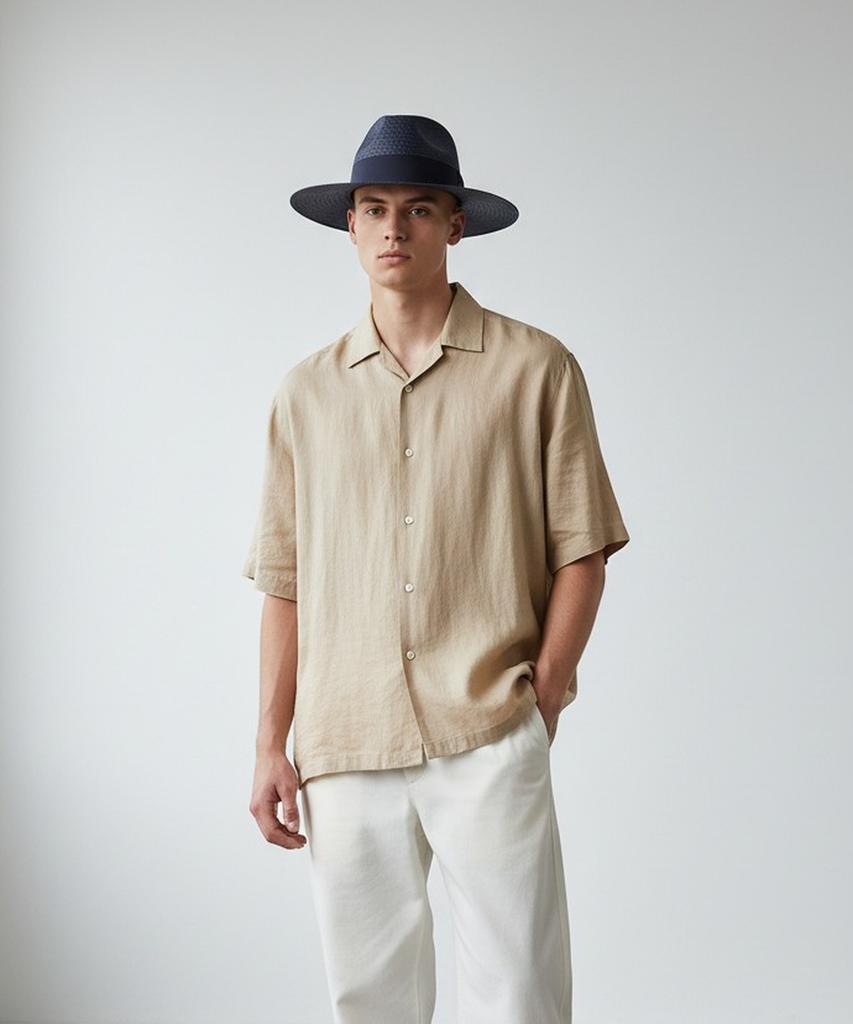 Yunibeosyeolkemiseuteuli Swing Nv Line Navy Fedora Summer Fedora