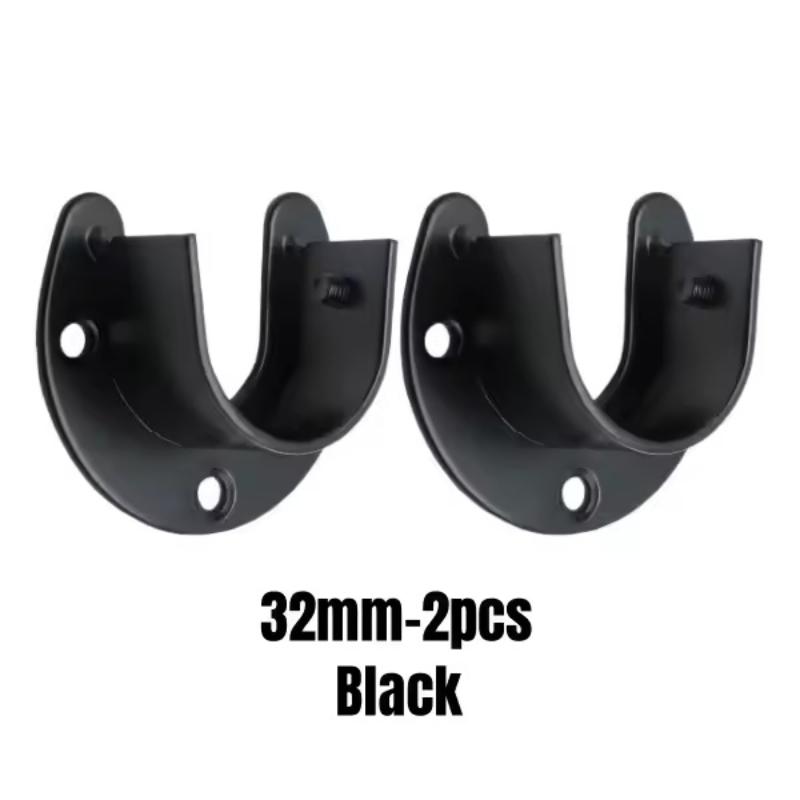 304 Edelstahl Flansch Sitz 2 Stück Kleiderschrank Kleiderstange Halter Robuste Befestigung Hardware Halter für Schrankstange Unterstützung