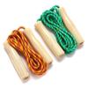 2.5M Skipping Rope Wooden Handle Skipping Rope Adjustable Children's Cotton Jump Rope For Students Fitness Training Sport Game