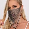 Quasten-Gesichtsbedeckung Bling Maskerade-Maske Wiederverwendbare Strass-Maske Nachtclub