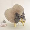 New women's sunshade, beach hat women, split-ended big bow fashion travel sunscreen big edge straw hat