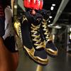 Boxing shoes Men's professional free fighting training shoes Women's wrestling shoes Indoor fitness Sanda high-top wrestling shoes
