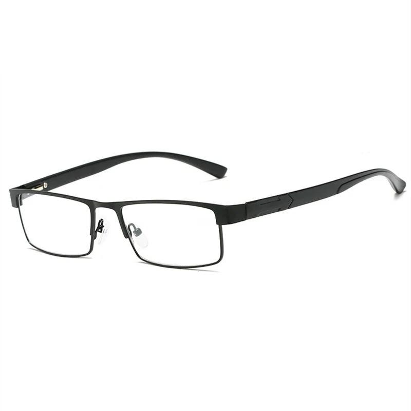 Alloy Business Reading Glasses Non Spherical 12 Layer Coated Plus Lenses for Men Farsighted +1 0 to +4 0