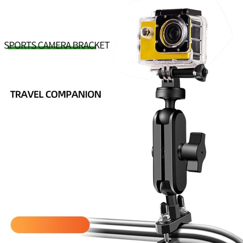 Metal Motorcycle Camera Holder Mount Clip M10/Y-type/Handle Bar Mount Clip Bracket Stable and Secure Recording Solution