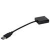 USB3.0 to VGA Converter 5Gbps HD 1080P Adapter Cable 15Pin Female External Video CardBlack