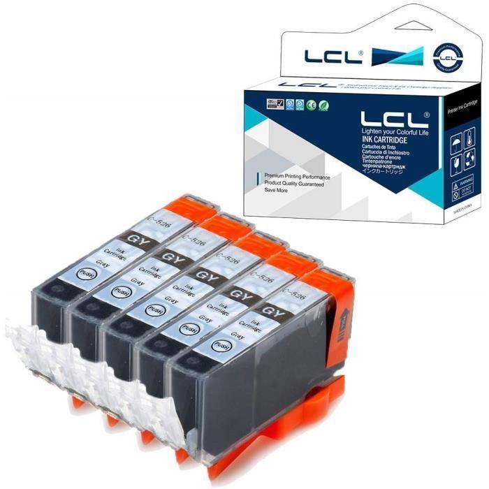 Cartouche d'encre Compatible - LCL - CLI-526 - 5 Gris - 10.50ml - Haute qualité