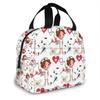 Tragbare Lunchtasche Cartoon Krankenschwester Muster Thermoisoliert Lunch Tote Kühltasche Handtasche Bento Beutel Behälter Schultaschen für Lebensmittel