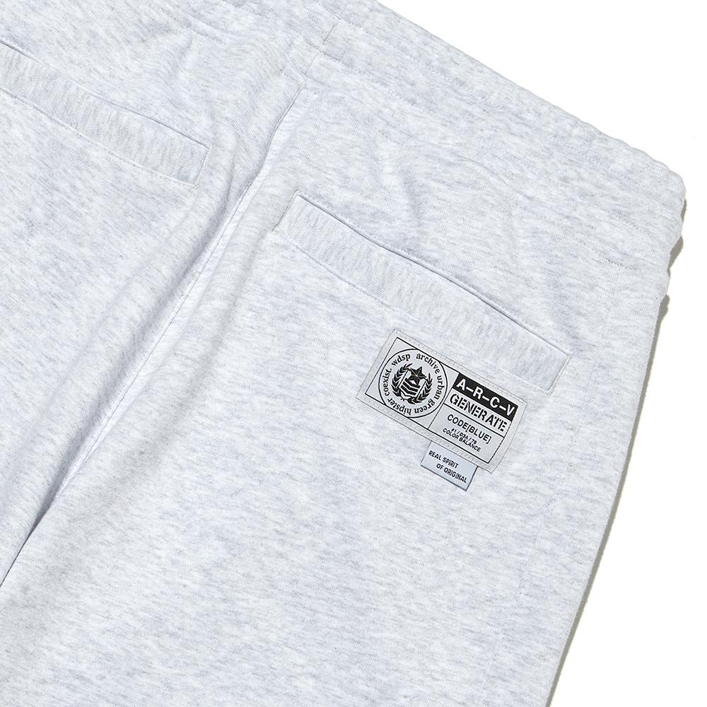 INTERCREW [24Ss] Label Layering Straight Pants W Grey Ity1Rl01Awg