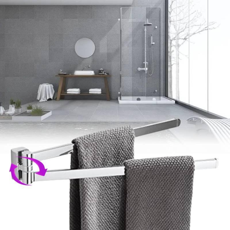 Towel Bgl Swivel Rail 2 Floor Stainless Steel Bathroon Wall Mounted Rack Towel