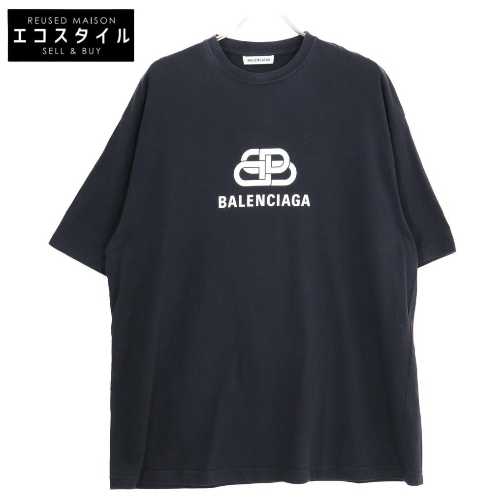 Balenciaga [Domestic Regular] 570813 BB Logo Short Sleeve T-Shirt/ Tops M blackUsed