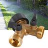 Brass Garden Hose Splitter 3/4 Inch Thread Y Valve Hose Connector Adjustable Switch Controller Garden Water Hose Adapter 2 Way