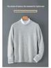 Men's 100% Wool Round Neck Loose Casual Sweater - Thickened Long Sleeve Knitwear
