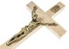 Wooden Hanging Cross, Light 6.5 x 13.5
