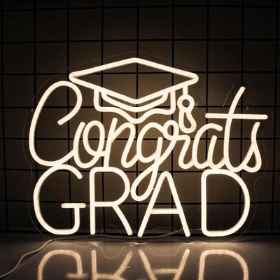 Luz LED de Estilo Temporada de Formatura Luz Neon Fácil Instalação Regulável Turma de 2025 Sinal Neon de Formatura Decoração de Festa