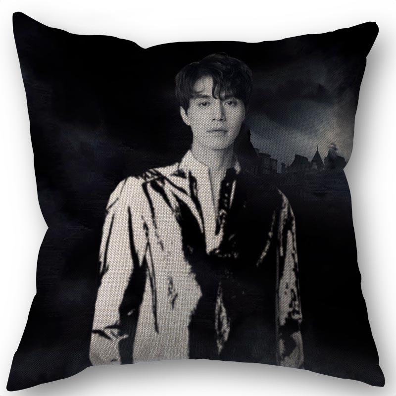 45X45cm Pillow Cover Kpop Lee Dong Wook Square Cotton Linen Pillow Cases Bedroom Home Wedding Decorative Pillowcase 9.5