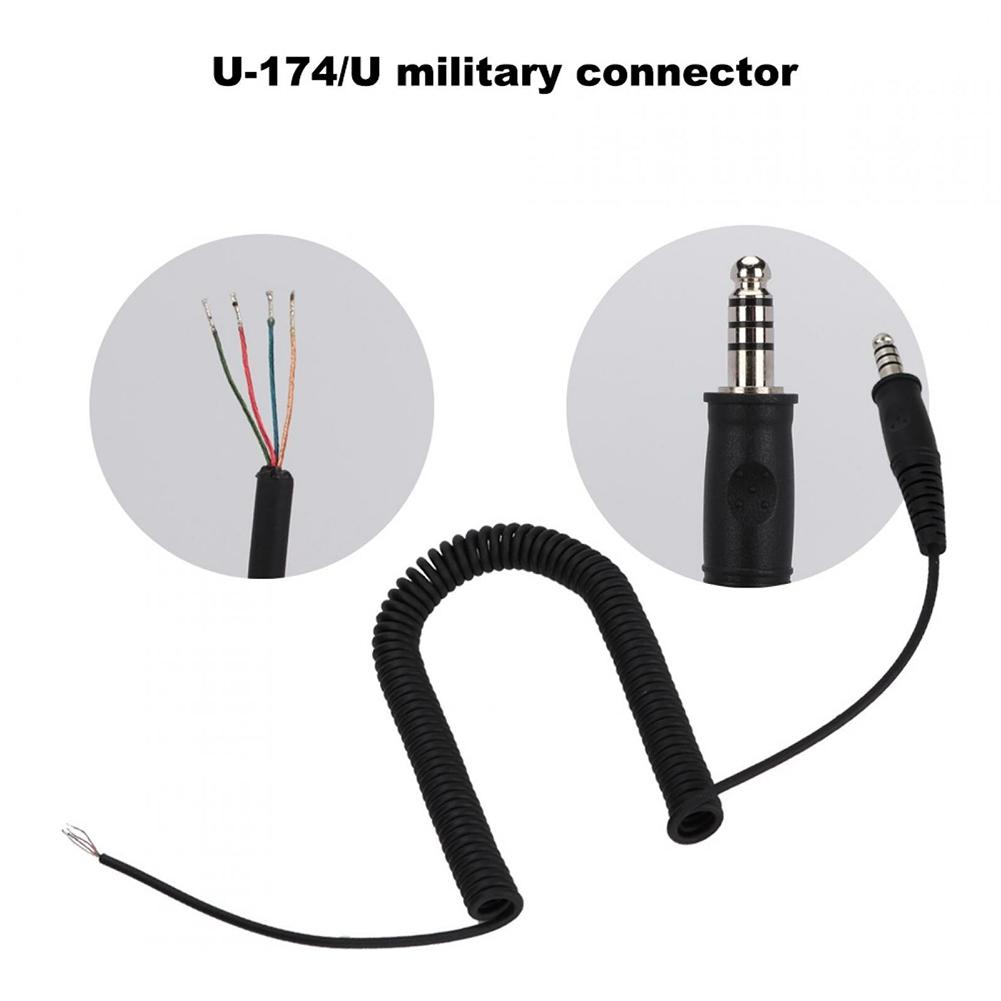 Headsets For Helicopter Adapters Headphone Replacement Cable Accessories Aviation Headset DIY Replacement Line