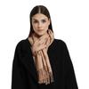 New Digital Printing Imitation Cashmere Scarf Women's Letter Printing Tassel Warm Extended Coffee Shawl