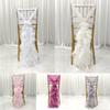 Chair cover, chair cover, chair sashes, chair bows with frills