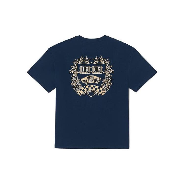 Vans Drop Shoulder Sleeve T-Shirt Unisex Dark Blue VN0008ZULKZ