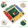 Wooden Dice Board Game Shut the Box 4 Player Shut the Boxes Toys Interactive Shut the Box Dice Game for Family Interaction Games