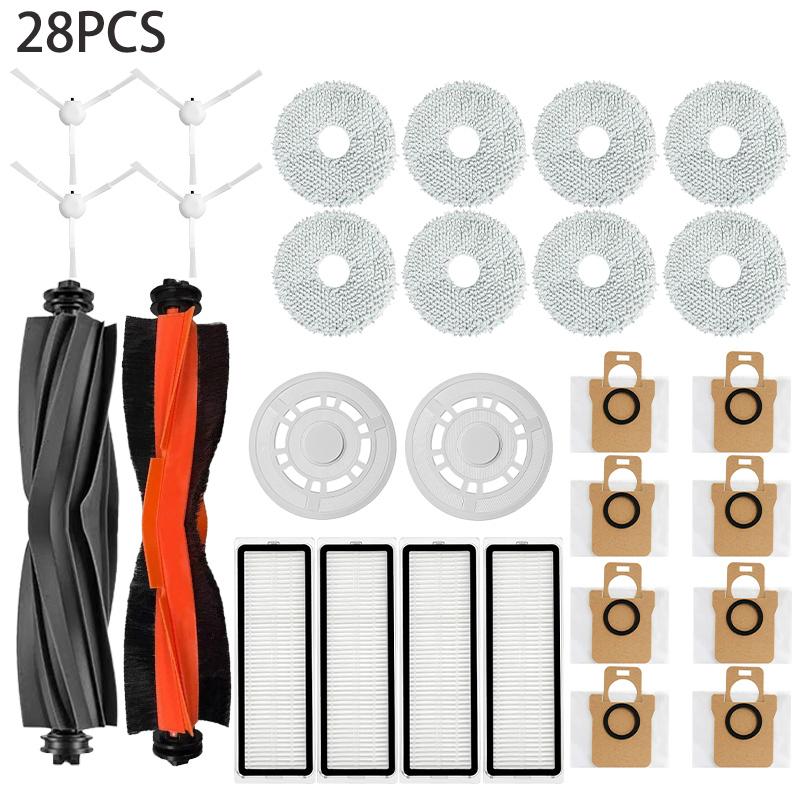For Xiaomi Robot Vacuum X10+ X10 Plus B101GL Spare Parts Accessories Main Side Brush Hepa Filter Dust Bag Rag Mop Stand Dust Box