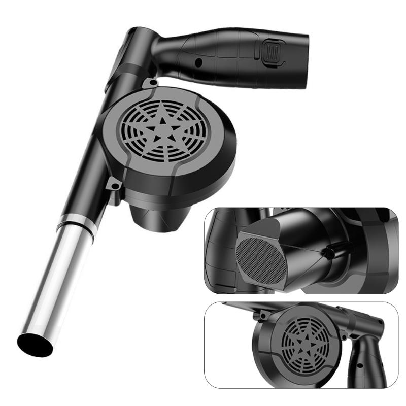 5 Speed Handheld Air Blower 12V Lithium Powered Rechargeable Design For Barbecue Fire Starting And Electronics Cleaning