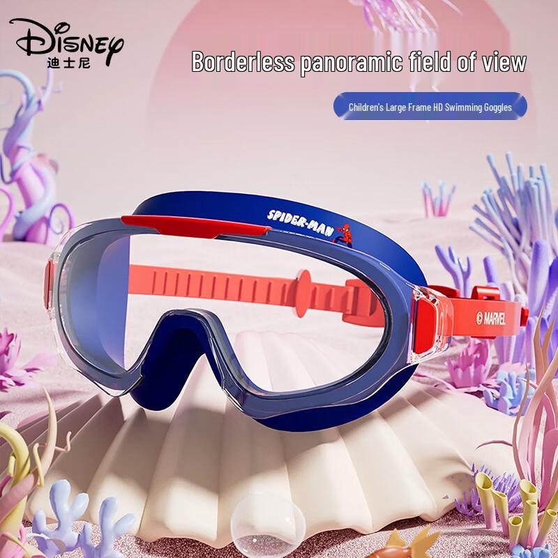 Disney Kids Spider-Man Wide View Anti-Fog Swim Goggles